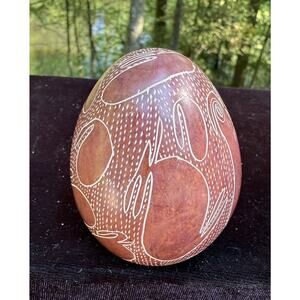 Mt. Nelson Hotel Cape Town South Africa Antique 1834 Stone Alabaster Egg -C24